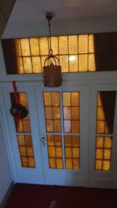 Reparatur Messingverglasung